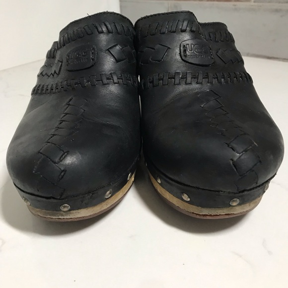 UGG Vivica black leather braided clogs - Picture 5 of 16